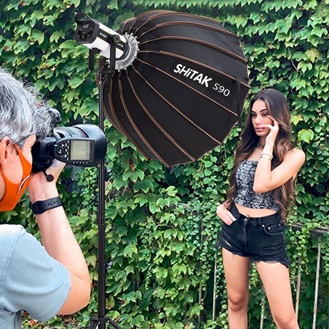 New 90CM Metal Large Photography Lighting Kit Access Softbox Led Light Photo Studio Flash Grid Soft Box for Photography Outdoor