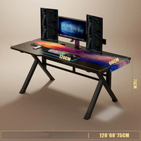 Table de Bureau de Direction, Meuble de Bureau à Domicile Moderne Personnalisé de Luxe, Bureau d'Étude Informatique et de Jeu, Haute Qualité, Vente Chaude