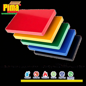 <b>PVC</b> Foam Board 18mm Thickness Custom Color Waterproof Fire Resistant PE <b>Plastic</b> <b>Sheet</b> Eco-friendly Cutting for Kitchen Furniture - Product Image 1