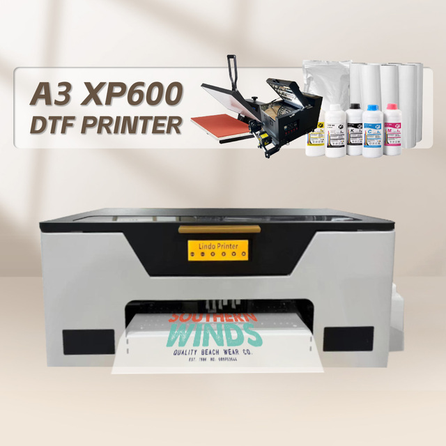 A3 Dtf Printer L1800 Xp600 Printhead Heat Press Machines 30cm White Ink Dtf Printer t Shirt Printing Machine for Small Business