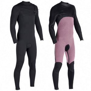 Combinaisons de plongée et de surf en néoprène extensible GBS 4/3mm <span class=keywords><strong>3</strong></span>/2mm avec fermeture éclair sur la poitrine, doublure polaire chaude Limestone, scellées sur mesure par ruban adhésif - Product Image 1