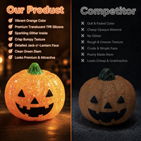 Jouets Pop Fidget Squishy d'Halloween, Jouet anti-stress à presser en forme de citrouille en maltose, Décorations créatives pour fêtes