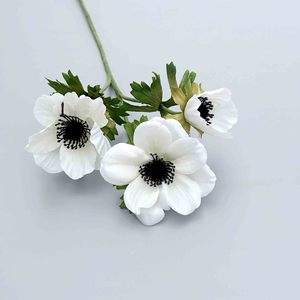 Mayorista Funeral Pequeña Maceta Anémona Flor Cementerio Lápida Cosecha Festival Arreglos Florales Artificiales - Product Image 6