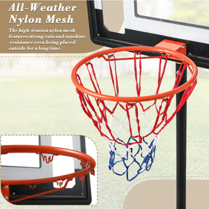 Panier de basket réglable en hauteur, support de basket portable autoportant pour jeu en intérieur et en extérieur - Product Image 5