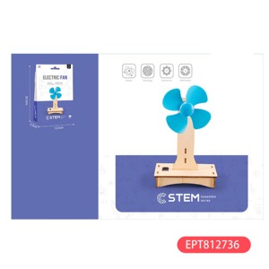 Ept gỗ Fan DIY STEM Kit vật lý khoa học Đồ chơi giáo dục gỗ Đồ chơi mô hình xe ô tô cho trẻ em - Product Image 2