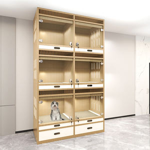 Ucuz çin fabrika satış ahşap köpek daire özelleştirilmiş ticari köpek yatılı kullanım yığını kutusu köpekler yetiştiriciliği için gösteriliyor - Product Image 2