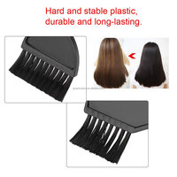 Ensemble brosse et bol pour teinture capillaire avec logo personnalisé, brosse à cheveux en plastique, brosse de coiffage noire, kit d'outils pour la teinture des cheveux pour salon