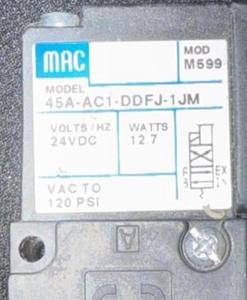 Vanne solénoïde MAC en stock 45A-AC1-DDFJ-1JM Contrôleur programmable État neuf Automatisation électronique - Product Image 1