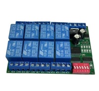Carte relais 8CH 16CH 32 CH RS485 12V Modbus RTU Protocole Port série Contrôleur de relais Commutateur à distance Relais de contrôle PLC