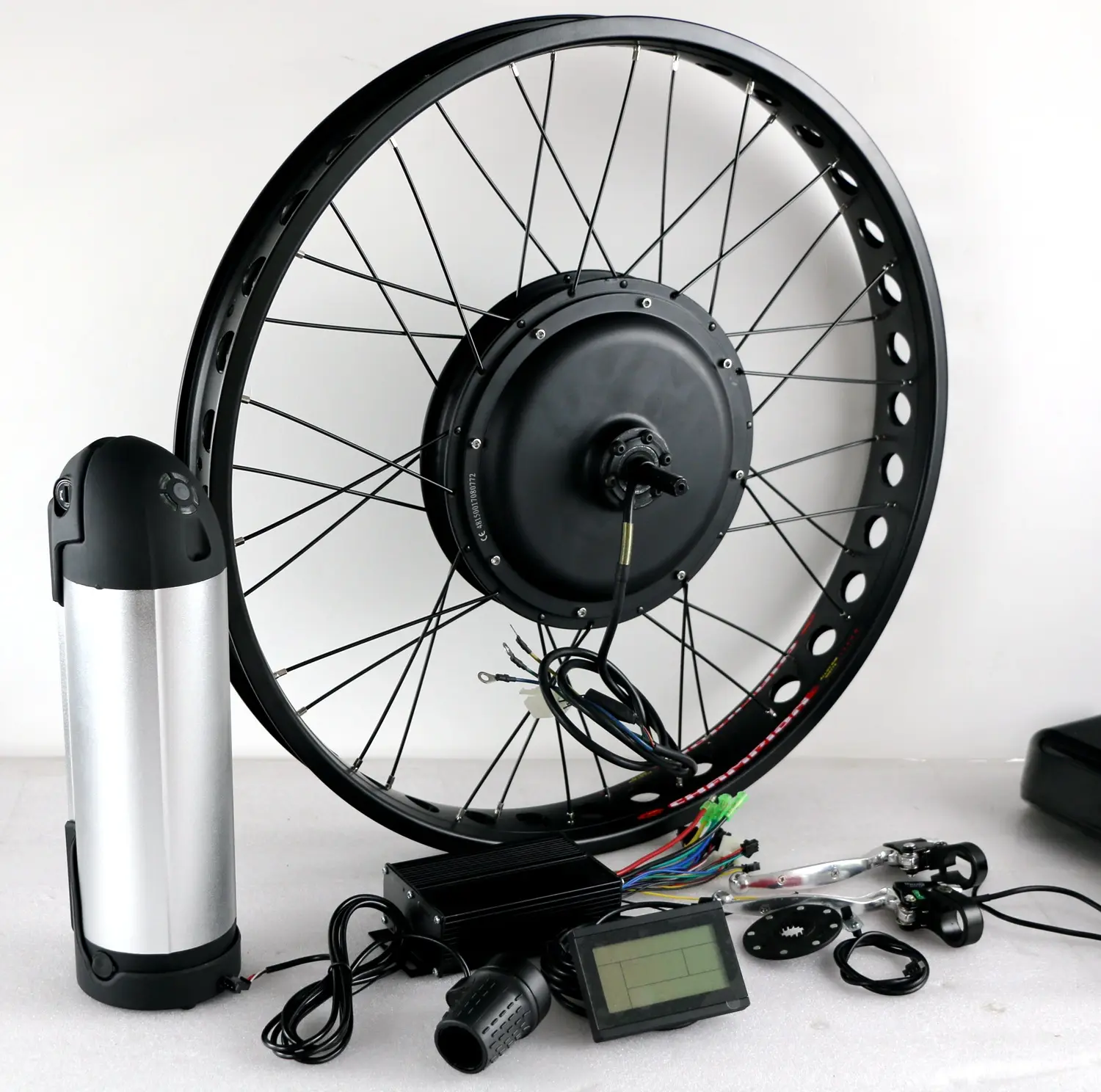 Kit sepeda listrik kecepatan cepat torsi tinggi Hub Bldc 48v1500w Motor sepeda listrik untuk sepeda besar