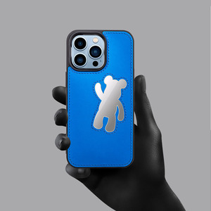 Vente en gros d'ours en cuir PU mignon en forme de miroir de <span class=keywords><strong>couverture</strong></span> de téléphone étui de téléphone antichoc à la mode pour iPhone 15 14 13 12 11 - Product Image 6
