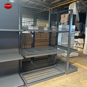 Équipement de magasin de proximité : Unité murale et étagère îlot, couleur personnalisée, système d'étagères métalliques pour supermarché - Product Image 4