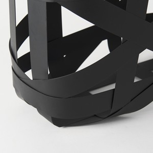 Set di due nero geometrico filo di ferro cestini organizzazione di stoccaggio a casa cesti di frutta per uso cucina confezionati in cartoni - Product Image 5