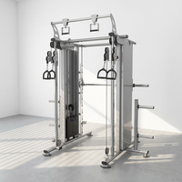 Máquina de entrenamiento funcional comercial con máquina Smith y poleas dobles ajustables para gimnasio