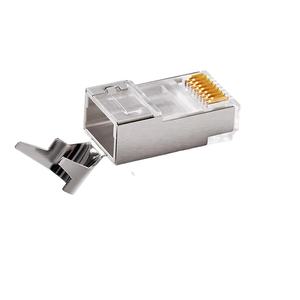 ขั้วต่อแบบจีบสำหรับเครือข่าย Cat7ที่มีการป้องกันหัวปลั๊กแบบแยกส่วน8P8C ขั้วต่อ <span class=keywords><strong>RJ45</strong></span>สายไฟฟ้า STP FTP SFTP สำหรับชิ้นส่วนโทรคมนาคม - Product Image 5