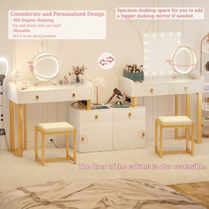 Moderno multifunzionale trucco vanità camera <span class=keywords><strong>da</strong></span> letto mobili specchio illuminato caratteristiche di stoccaggio per appartamenti <span class=keywords><strong>ingresso</strong></span> cassettone - Product Image 4