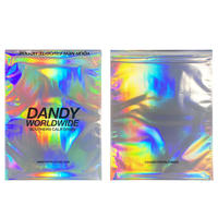 Enveloppes poly holographiques personnalisées avec logo du fabricant, imperméables, auto-adhésives, OEM, DTC, QC pour chaussures et chaussettes, couleur personnalisée