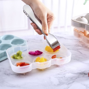 Boule de glace Flexible à 6 cavités, moule en Silicone, <span class=keywords><strong>bac</strong></span> à glaçons avec couvercle - Product Image 2