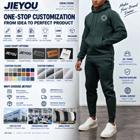 Ensemble de survêtement en molleton de coton écologique pour homme, coupe régulière, anti-boulochage, durable, avec logo personnalisé, survêtement de sport de luxe