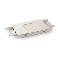 Nouvelle table de manucure professionnelle avec aspirateur de poussière, coque blanche et interrupteur LED bleu – Vente directe usine