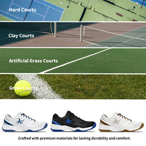 Haute qualité maille absorbant les chocs sport respirant Badminton Pickleball Padel chaussures <span class=keywords><strong>de</strong></span> Tennis pour femmes hommes conception été printemps - Product Image 3