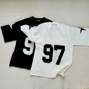 Suéter de Punto Cálido para Hombre, Estilo Coreano, Holgado, de Manga Corta, Cuello Redondo, para Otoño e Invierno, Estilo Americano, Número 10 - Product Image 5