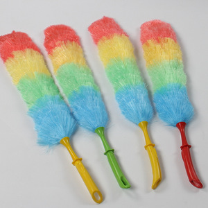 Plumeau à manche courbé en plastique à poils doux pour le nettoyage de la maison et de la cuisine, collecteur de poussière - Product Image 2