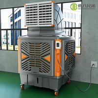 Refroidisseur d'air évaporatif portable, directement de l'usine, ventilateur mobile de refroidissement par eau pour élevage porcin, poulailler, système de ventilation du bétail