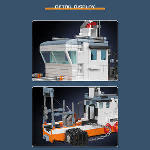 Moule King 10083 MOC Assemblage Modè<span class=keywords><strong>le</strong></span> Briques en plastique Enfants Unisex <span class=keywords><strong>Bateau</strong></span> de pêche éducatif Blocs de construction Ensemble Jouets - Product Image 5