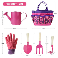 Outils de jardin pour enfants ensemble d'outils à main et kit d'équipement avec râteau à fourche pelle