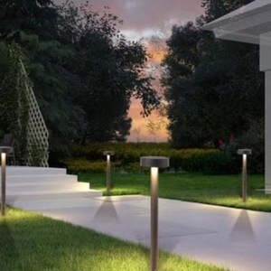 โคมไฟสนามกันน้ำกลางแจ้ง 600 มม. สีดำทราย สำหรับสวน ลานบ้าน สวนสาธารณะ - Product Image 4