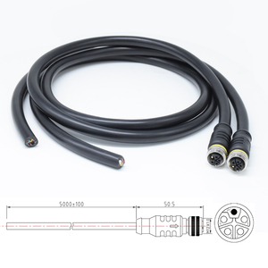 ขั้วต่อ M12 5 PIN L Code ไฟฟ้าอุตสาหกรรมกันน้ำกันรั่วปลั๊กวงกลมตัวเมีย - Product Image 6