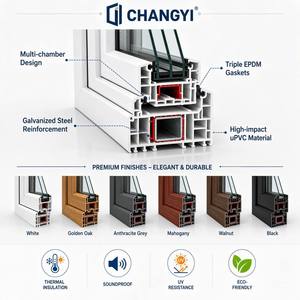 <span class=keywords><strong>Ventanas</strong></span> y Puertas <span class=keywords><strong>de</strong></span> PVC Estilo Francés CHANGYI, <span class=keywords><strong>Ventanas</strong></span> Corredizas con Múltiples Paneles <span class=keywords><strong>de</strong></span> Vidrio Aislante, Precio <span class=keywords><strong>de</strong></span> Marcos <span class=keywords><strong>de</strong></span> Ventana <span class=keywords><strong>de</strong></span> PVC - Product Image 2