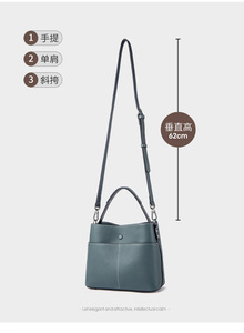 Bolso de Mano de Cuero Genuino de Vaca para Mujer, Bolso de Hombro Cruzado de Moda, Bolso Clásico para Dama, Bolsos Tote para Mujer - Product Image 3