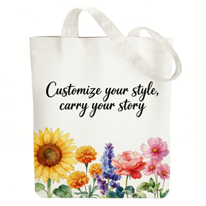 Sacs en toile de coton à soufflets imprimés personnalisés avec logo Ujoy, de haute qualité, cadeau pour un ami, vente en gros, best-seller - Product Image 1