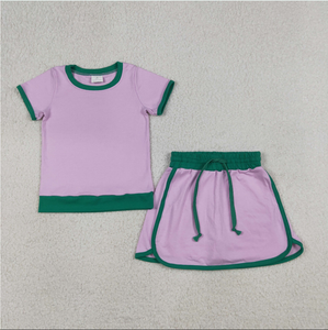 Baby Girls Short Sleeve Shirts Top Skirt Short Cotton <b>Clothes</b> Sets - Product Image 3