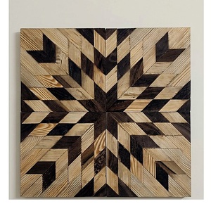 Paneles de Madera de Sheesham y Pino con Patrones Geométricos para Decoración de Pisos y Paredes, Paneles de Madera Personalizados para Diseño de Interiores - Product Image 2