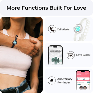 Bracelets intelligents tendance <span class=keywords><strong>Totwoo</strong></span> pour couples, couleur bonbon, longue distance, toucher et éclairage, vibrations, cadeaux pour les amoureux - Product Image 3