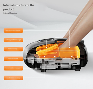 Pemijat kaki Phenitech- Shiatsu, mesin pemijat kaki kompresi penggulung dengan panas, getaran, untuk Plantar Fasciitis, neuropatik - Product Image 5