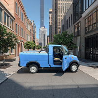 Mini camionnette électrique à deux places, une seule rangée de sièges, avec benne de chargement et clôture, transmission 4x4, véhicule utilitaire à énergie nouvelle, autonomie de 180 à 250 km