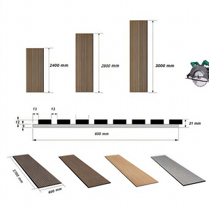 Panneau acoustique en lattes de bois ignifuge, installation rapide en DIY pour la rénovation de maisons anciennes, <span class=keywords><strong>isolation</strong></span> acoustique, décoration murale et de plafond - Product Image 3