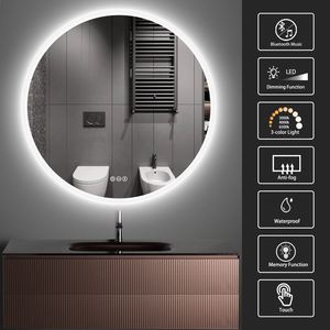 <span class=keywords><strong>2025</strong></span> xu hướng LED Backlit tắm gương <span class=keywords><strong>Bluetooth</strong></span> Loa thông minh thay đổi độ sáng không thấm nước chiếu sáng cho trang trí nội thất phòng tắm trang trí - Product Image 4