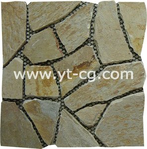 Natural Crazy <strong>Paving</strong> <strong>Stone</strong> With Mesh Backing for Garden - Product Image 5