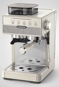 Máquina de capuchino Espresso semiautomática 4 en 1, Molinillo, carcasa de acero inoxidable, sistema de agua caliente a presión de 20 bares para el hogar - Product Image 3