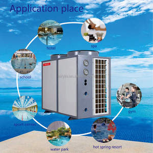 Calentador de <span class=keywords><strong>Piscina</strong></span> R32 de Fábrica, Bomba de Calor para <span class=keywords><strong>Piscina</strong></span> de 25KW, Calentadores de Agua para Proyectos Comerciales, para Todas las Estaciones del Año - Product Image 4