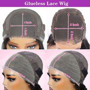 Echthaarperücke aus Unbehandeltem Brasilianischem Haar mit Tiefen Locken, Kleberlos, Lace-Front, Vorgerupft, Sofort Tragbar, HD Lace-Frontal - Product Image 2