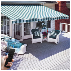 Auvent solaire robuste résistant aux intempéries, rétractable manuel, pour toit de voiture ou terrasse inclinée, à monter soi-même - Product Image 1