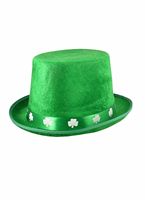 Robe de luxe en peluche flambant neuf, phare vert avec trèfle à paillettes, drapeau d'entrée, de fête