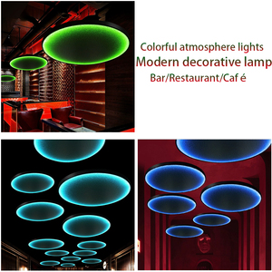 Moderne RGB LED kroonluchter voor restaurant, café, slimme kleurveranderende hanglamp, plafonddecoratie voor sfeer & ambiance - Product Image 2