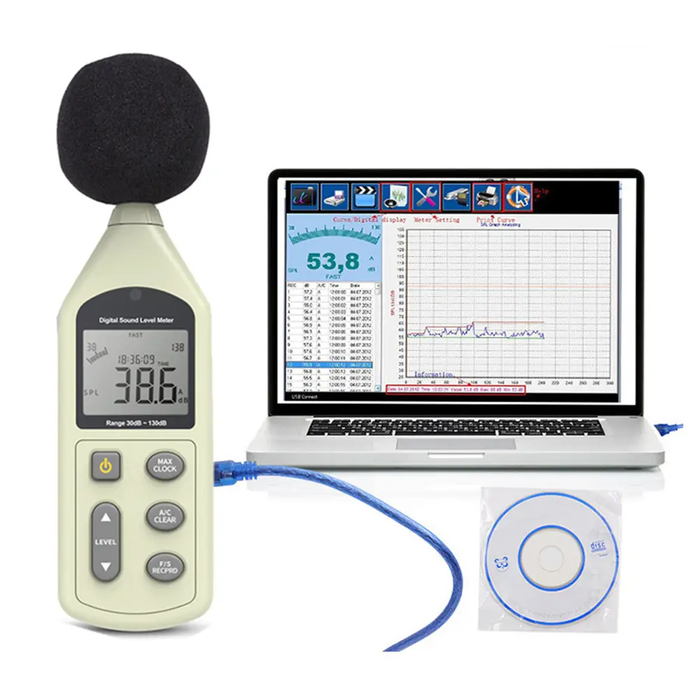 도매 휴대용 디지털 소음 데시벨 사운드 레벨 미터